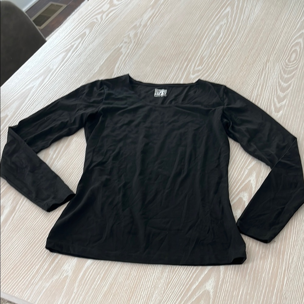 32 Degrees Heat Black Long Sleeve Workout top sz Small S